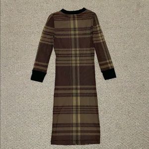 See through plaid dress